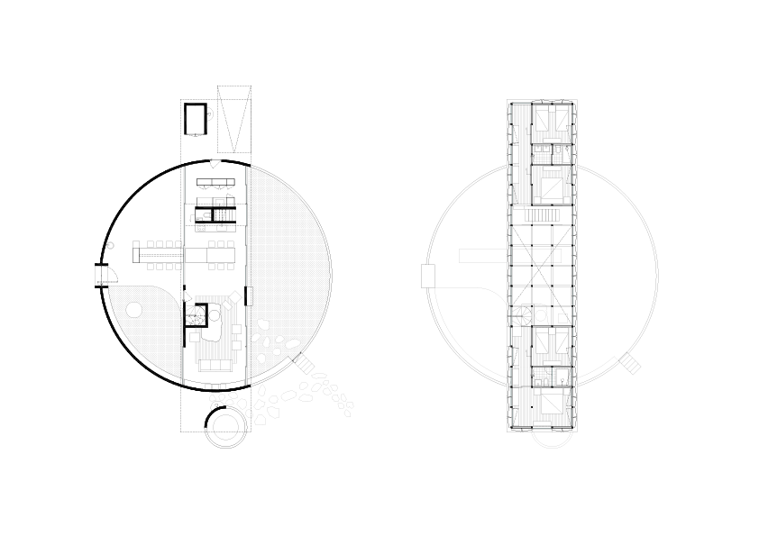 Thiermann Cruz Architects, floor plan of Casa II, 2017