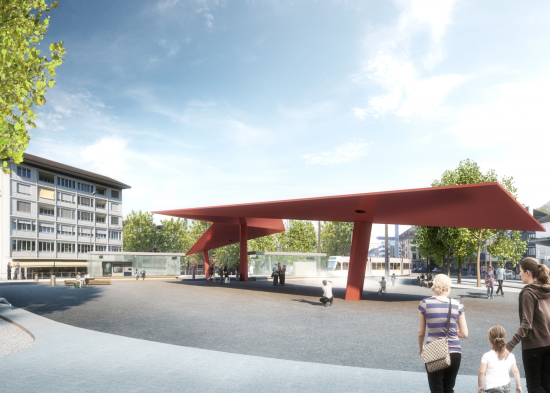 Stadtplatz Schlieren (Visualisierung: Raumgleiter)