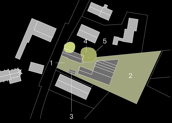 Umbau und Sanierung Derzbachhof, München, Situationsplan